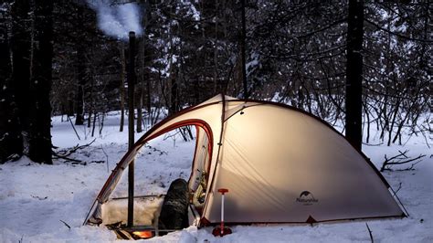 Hot Tent Winter Camping - Mindovermetal English