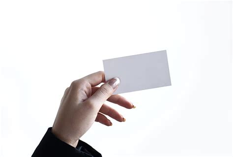 Free photo: business, card, hand, woman, holding, blank, business cards | Hippopx