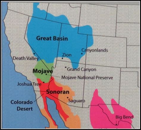 Map California Desert – Topographic Map of Usa with States