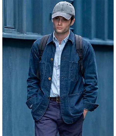 You Season 2 Joe Goldberg (Penn Badgley) Blue Demim Jacket