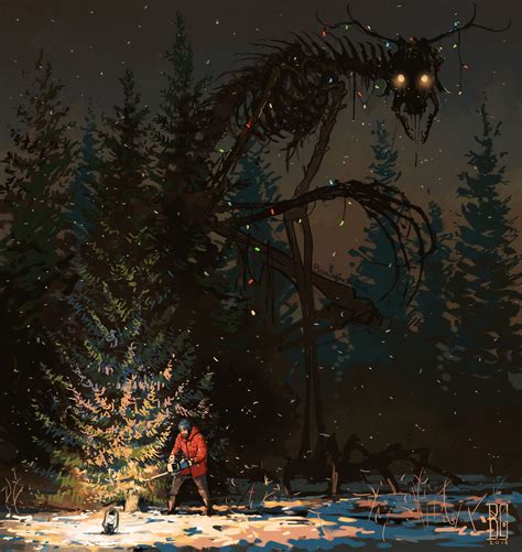 morbidfantasy21: “Christmas Tree by Boris Groh ” | Dark fantasy art, Scary art, Creepy art