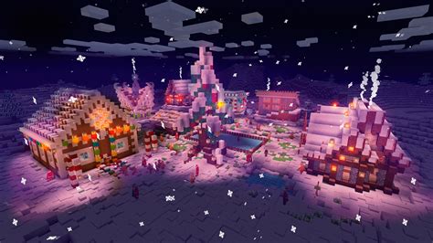 Minecraft Winter Wonderland - 4K HD, Download Now!