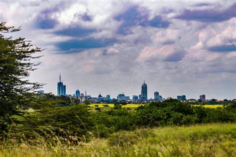 A Skyline View of Nairobi City Stock Photo - Image of build ...