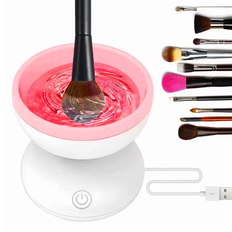 Portable USB Makeup Brush Cleaner Machine Electric Cosmetic Brush ...