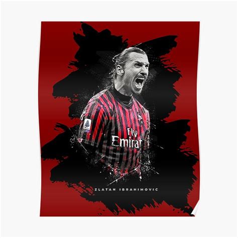 "Zlatan Ibrahimovic Ac Milan" Poster for Sale by alessiofano | Redbubble