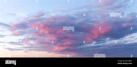 Sunset moody sky with clouds Stock Photo - Alamy