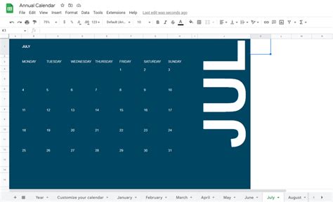 10 Best Google Sheets Calendar Templates | Boxysuite