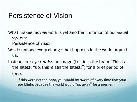 PPT - Persistence of Vision PowerPoint Presentation, free download - ID:6655141