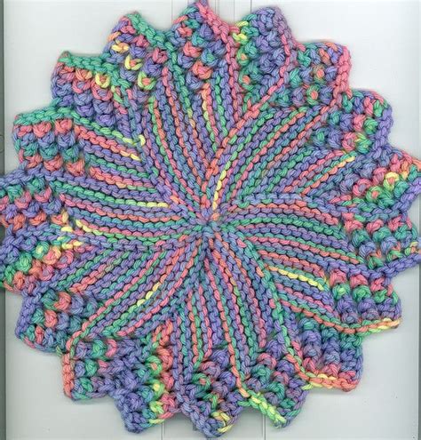 Circular Dishcloth Knitting Patterns - Mikes Nature