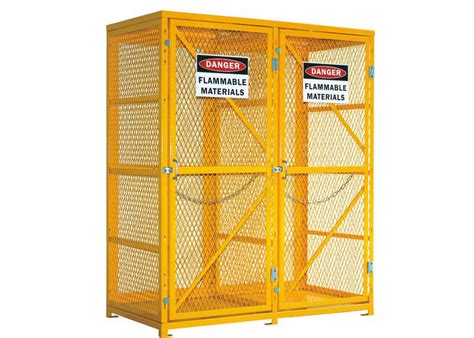 72" Mesh Lpg Cylinder Storage Cabinet 65” Tall Safety Cages For Gas Bottles