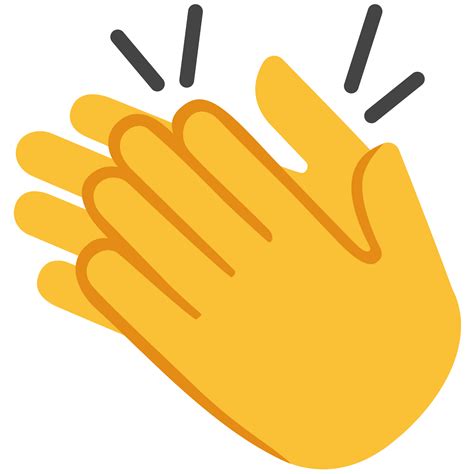 Applause Clapping Fonts Hand Noto Emoji Transparent HQ PNG Download ...