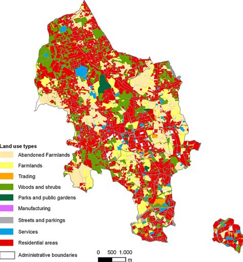 Land-use map for the study area. | Download Scientific Diagram