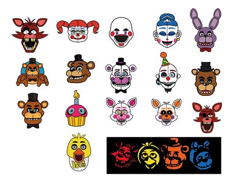 FNAF Svg Five Nights at Freddy's Set Freddy's Svg - Etsy UK