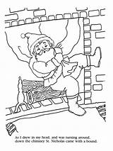 Twas Night Before Christmas Coloring Pages Sketch Page sketch template
