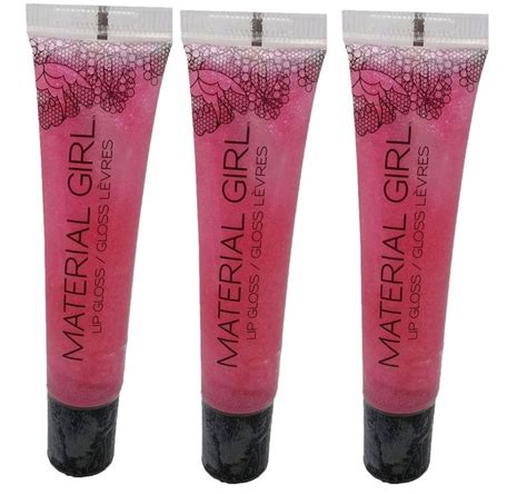 3 Material Girl lip gloss Pink Crushed new and sealed *Timelessbrands* #Materialgirl | Girls lip ...