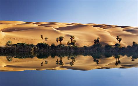 Places or Travel: Beautiful Oasis Sahara in North Western Libya