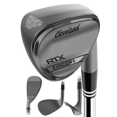 Cleveland RTX Zipcore Black Satin Wedge 2020 - Golfio