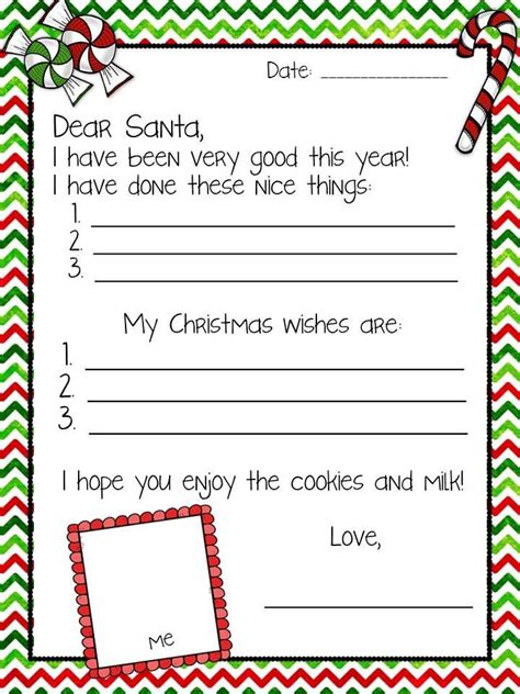 Letter to Santa {FREE} | Christmas lettering, Santa letter template ...