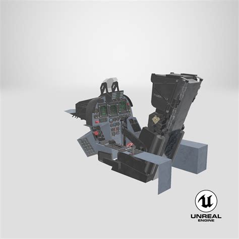 Chengdu J10 A Vigorous Dragon Cockpit 3D Model $109 - .3ds .blend .c4d ...