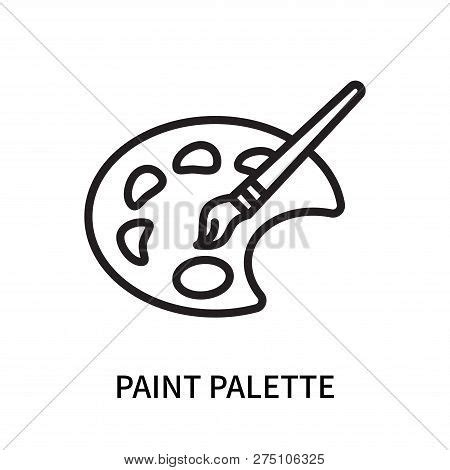 Paint Palette Icon Vector & Photo (Free Trial) | Bigstock