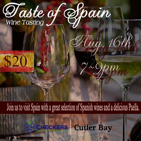 Taste of Spain Wine Tasting - Checkers Discount Liquors & Wines