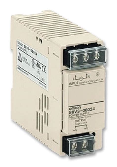 S8VS-06024 - Omron Industrial Automation - AC/DC DIN Rail Power Supply ...