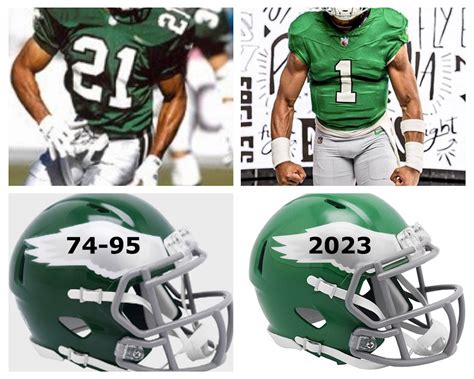 Philadelphia Eagles On-Field Alternate Riddell Full Size Replica Speed ...