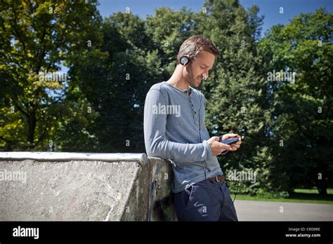 Man with iphone Stock Photo - Alamy