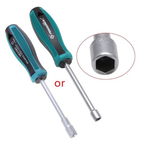 Metal Socket Driver Wrench Screwdriver Hex Nut Key Nutdriver Hand Tool ...