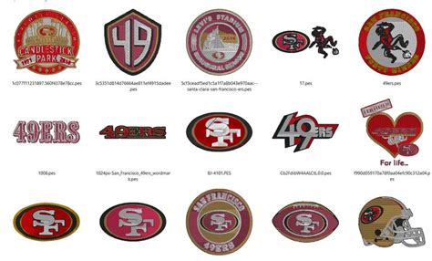 15 Different SAN FRANCISCO 49ERS FOOTBALL Sports Logos | Etsy