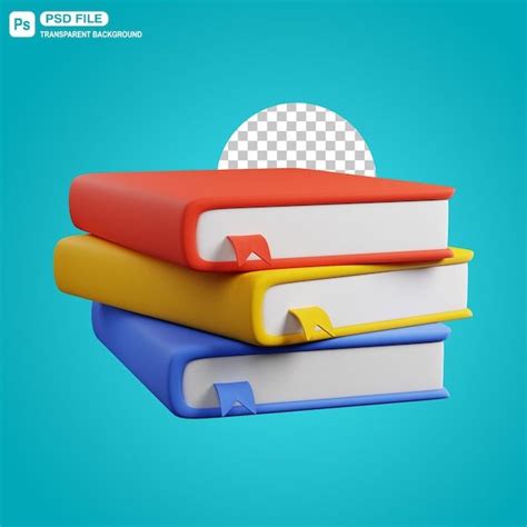 Ilustração de livros 3d | PSD Premium | Ilustrações de livros, Colagem de arquitetura, Livros