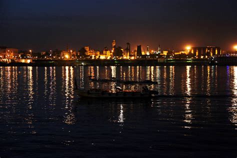 The Nile river in the night, Luxor, Egypt | Luxor (in Arabic… | Flickr