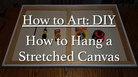 Learn how to hang a stretched canvas in simple steps! #hangingart # ...