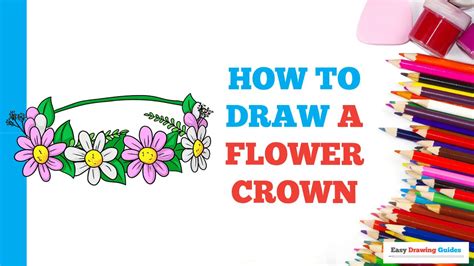 How to Draw a Flower Crown in a Few Easy Steps: Drawing Tutorial for ...