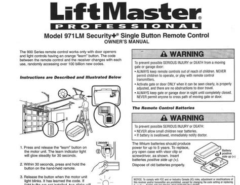 Liftmaster 8500W Installation Manual