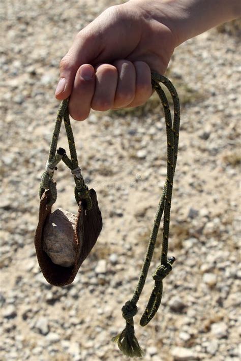 Ancient Weapon - Sling for Stone Throwing. Stock Photo - Image of shepherd, bible: 93209492