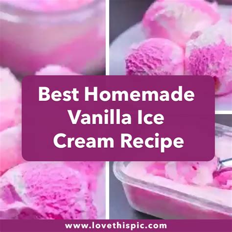 Best Homemade Vanilla Ice Cream Recipe