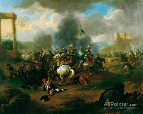 Jan Van Huchtenburgh Battle Scene From The Wars Of The Ottoman Empire In Europe Oil Painting ...