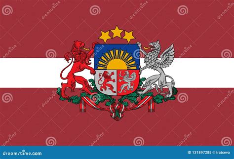 Flag of Latvia stock illustration. Illustration of nation - 131897285