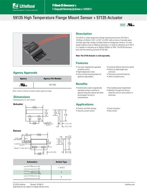 Littelfuse Proximity Sensors Datasheets – Mouser