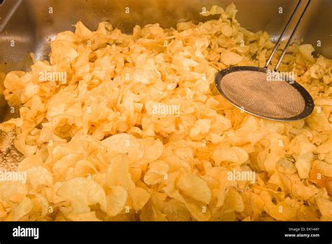 Potato chips. Background Stock Photo - Alamy