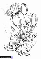 Spring flowers colouring  Free Printable coloring Pages sketch template