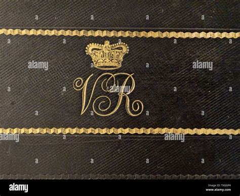 Monogram of Queen Victoria of Great Britain circa 1880 Stock Photo - Alamy