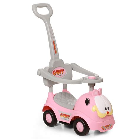 Buy Funride Ride On Push Car, GARFY 3 in 1 Rider with Removable Parental Handle - Musical Push ...