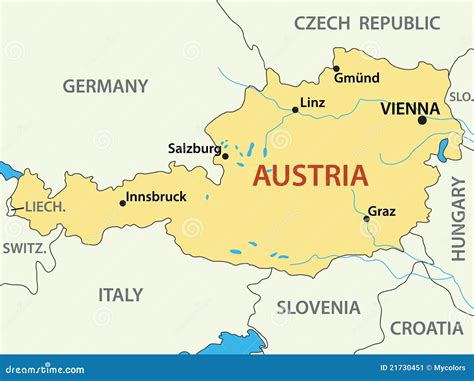 Austria Map Royalty-Free Stock Image | CartoonDealer.com #35240056