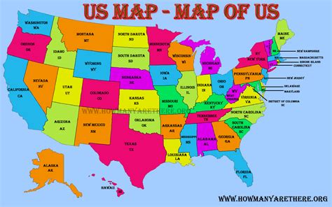 United States Map Marked