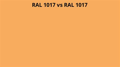 RAL 1017 vs 1017 | RAL colour chart UK