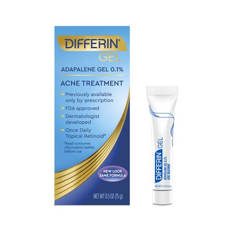 Differin Adapalene Gel 0.1% Acne Treatment-0.5 oz | Natural Oil Bar