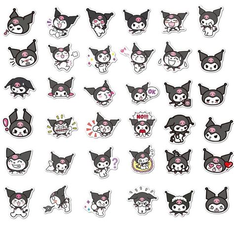 Kuromi Stickers - 100 pcs | Pegatinas bonitas, Cosas lindas para dibujar, Dibujos románticos ...