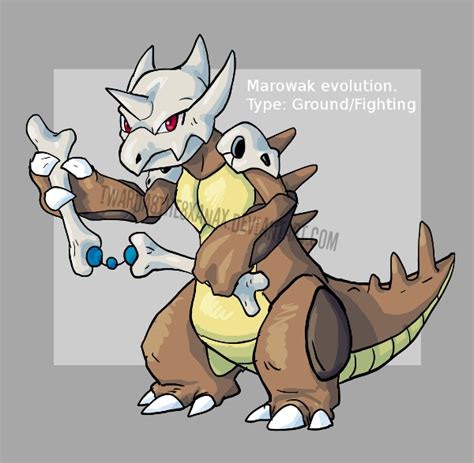 Marowak Evolution by Twarda8 on DeviantArt